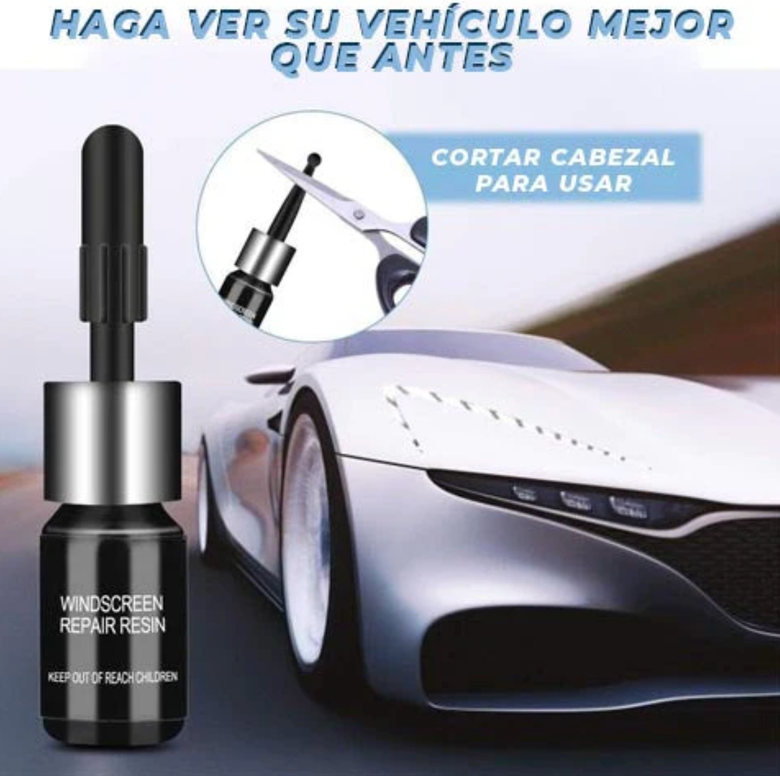 NUEVO LIQUIDO REPARADOR DE VIDRIO + ENVIO GRATIS