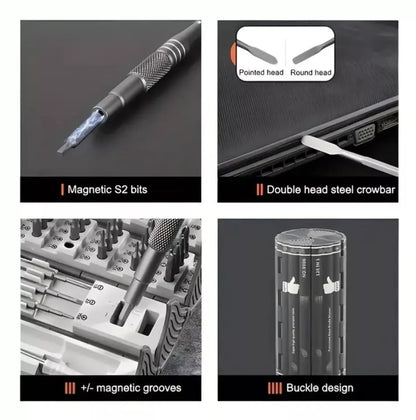 🔥Juego de destornilladores multifuncionales de acero de precisión 128 en 1🔥-50% oferta exclusiva